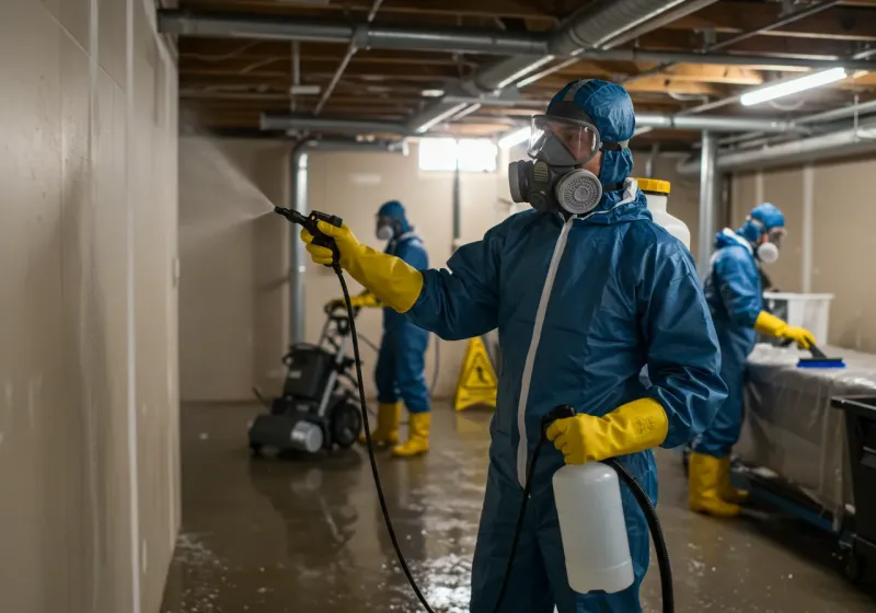 Basement Sanitization and Antimicrobial Treatment process in Luzerne, PA